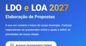 Prefeitura de Santana de Mangueira disponibiliza consulta on-line para elabora��o da LDO e LOA 2027
